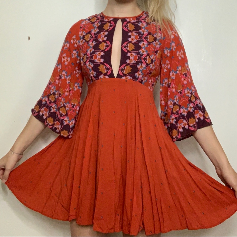 Bohemian keyhole dress